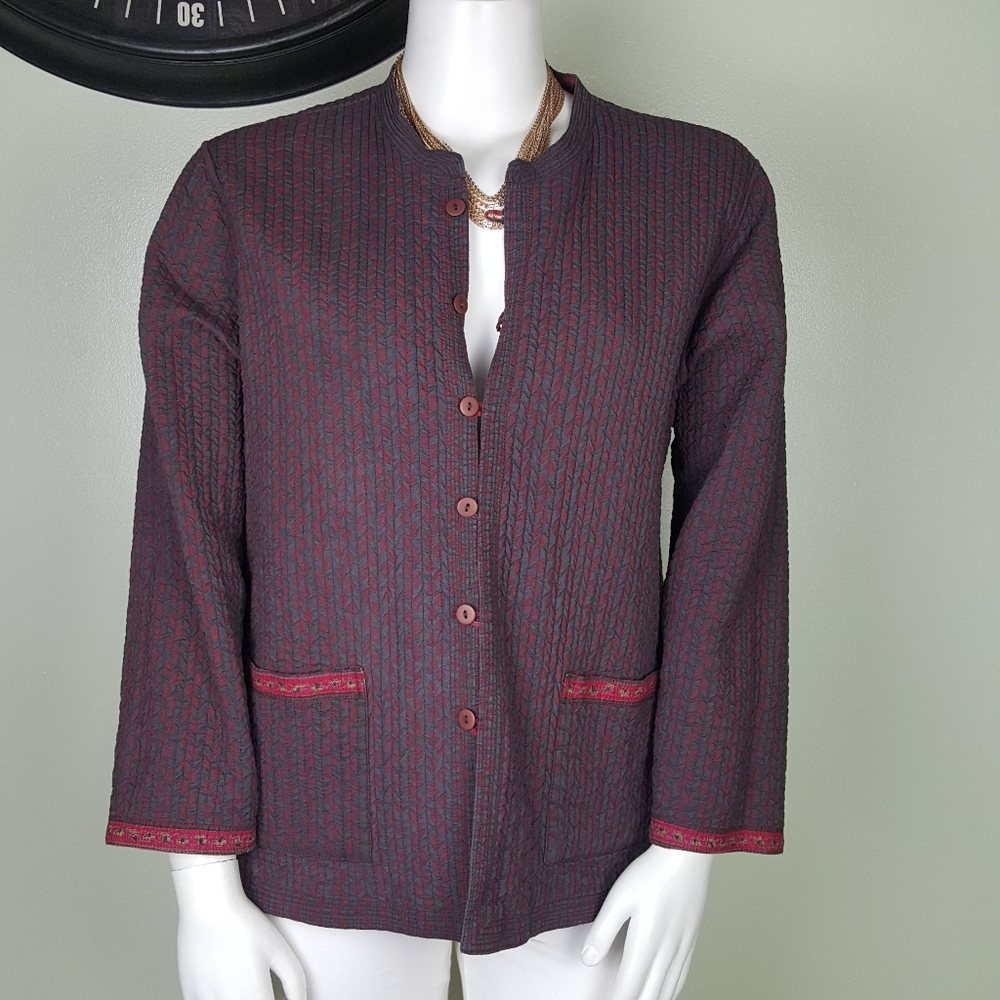 Norm Thompson quilted reversible jacket - Picture 1 of 8